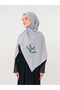 Polyster Gray Color Shawl Palestine Olive Branch Colorful Embroidered S100037 - 5