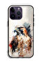 غطاء حماية لجهاز Apple iPhone 14 Pro Max بتصميم نسر تجريدي - 2