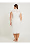 Plus Size Schiffli Yoke Flat Pompom Detail Nightdress - 4