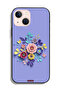 غطاء حماية لجهاز Apple iPhone 13 mini برسومات زهور فنية - 2