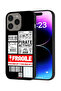 Apple iPhone 15 Pro Max Protective Case Cover Private Activist Fragile Sticker