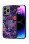 غطاء حماية لجهاز Apple iPhone 15 Pro Max بنمط فن الماندالا