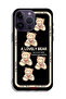 جراب حماية لجهاز Apple iPhone 14 Pro Max بتصميم دب جميل - 2