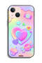 غطاء حماية لجهاز Apple iPhone 13 mini برسومات قلوب البوب - 2