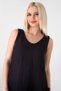 Muslin Fabric 100% Cotton Sleeveless Summer Casual Authentic Dress Black - 5