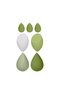 Makeup Sponge Set, Flippy, Premium, 7 pieces, green - 2