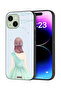 Apple iPhone 15 Plus Protective Case Cover Cute Girl In Floral Dress