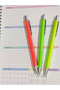 Metal Versatil Pen Neon Color Tip Pen 0.7 - Green - 6