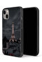 جراب حماية لجهاز Apple iPhone 13 mini بتصميم برج إيفل في الليل