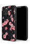 غطاء حماية لجهاز Apple iPhone 13 Pro - لون الخوخ والورود الصغيرة