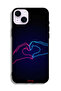 Apple iPhone 14 Protective Case Touching Hand Making Heart - 2