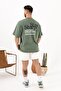 Stay Sharp Oversize Green T-Shirt – Men's Casual Style 100% Cotton - 6