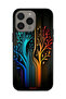 غطاء حماية لجهاز Apple iPhone 15 Pro Max بتصميم أوراق الشجر - 2