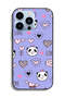 غطاء حماية لجهاز Apple iPhone 13 Pro بتصميم Love And Panda Doodle - 2