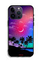 غطاء حماية لجهاز Apple iPhone 14 Pro Max برسومات القمر في الليل - 2