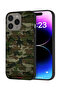 غطاء حماية لجهاز Apple iPhone 15 Pro Max بنمط خشبي مموه