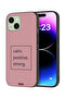 Apple iPhone 15 Plus Protective Case Cover Calm Positive Strong