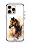 غطاء حماية لجهاز Apple iPhone 16 Pro Max بتصميم حصان تجريدي