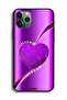 غطاء حماية لامع على شكل قلب لهاتف Apple iPhone 11 Pro Max - 2