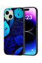 Apple iPhone 15 Plus Protective Case Cover Leaves Pattern