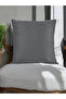 Malcolm Light Grey Velvet Soft Fabric Decorative Throw Pillow Case 45X45