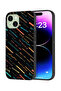 Apple iPhone 15 Plus Protective Case Cover X Lines Abstract Pattern