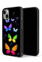 غطاء حماية لجهاز Apple iPhone 13 mini بنقشة فراشات ملونة