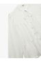Long Balloon Sleeves, Bow Tie, Judge Collar, Tie Detail Blouse - 5
