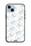 جراب حماية لجهاز Apple iPhone 14 Plus مع أيقونة دب تيدي لطيف وزهور - 2