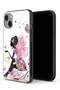 جراب حماية لجهاز Apple iPhone 13 mini بتصميم فتاة الفراشة