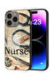 غطاء حماية لجهاز Apple iPhone 15 Pro Max بتصميم ممرضة وأدوات عتيقة