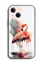 غطاء حماية لجهاز Apple iPhone 13 mini برسومات ألوان مائية استوائية - 2