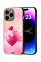 غطاء حماية لجهاز Apple iPhone 15 Pro Max بتصميم قلوب جميلة