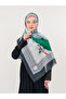 Palestinian Shawl Kefiye Olive and Palestinian Flag Printed Checkered Women's Shawl S100035 - 6