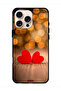 غطاء حماية لجهاز Apple iPhone 16 Pro Max بتصميم قلبين جميلين