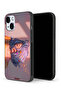 جراب حماية لجهاز Apple iPhone 14 Plus بتصميم فتاة وفن الفضاء