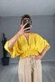 Back Detailed Linen Blouse - 4
