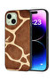 Apple iPhone 15 Plus Protective Case Cover Giraffe Skin