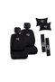 New R Logo Embroidered Jacquard Woven Car Cushion and Comfort Set