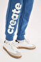 D9994 Indigo Boy's Printed Sweatpants with Elastic Waist and Pockets - 5