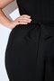 Women's Plus Size Black, Sleeveless, Straight Leg Relaxed Fit Jumpsuit 65N38987 - 4