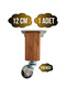 Kale Wooden Ball Wheel Leg Furniture Table Cabinet Wheel Leg (Without Brake)(12cm)(Beech Tree)(1 Pc)
