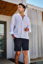 Short Men's Sea Pool Shorts Swimwear Monogram Rks-010 Black