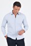 Men's Black Long Sleeve Hard Collar Slim Fit Cotton Shirt 1004250225 - 3