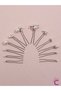 12-Piece Wedding Barrette Pearl Hairpin Bridal Tiara - Wedding Engagement Henna Promise Birthday Hair Bun Accessory - 4