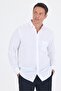 Men's White Long Sleeve Armur Oval Collar Comfort Fit Shirt 1004250249 - 3