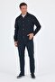 Men's Striped Patterned Seersucker Collar Flexible Comfort Fit Coat 1007250117 - 2