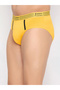 Pack of 2 - Solid Briefs with Striped Waistband - 3