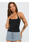 Women's Halter Neck Back Detailed Blouse - 2