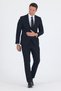 Black Swallow Collar 6 Drop Slim Fit Full Lining Flexible Suit 1001250011
